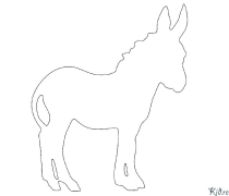 burro Páginas Para Colorear Para Imprimir